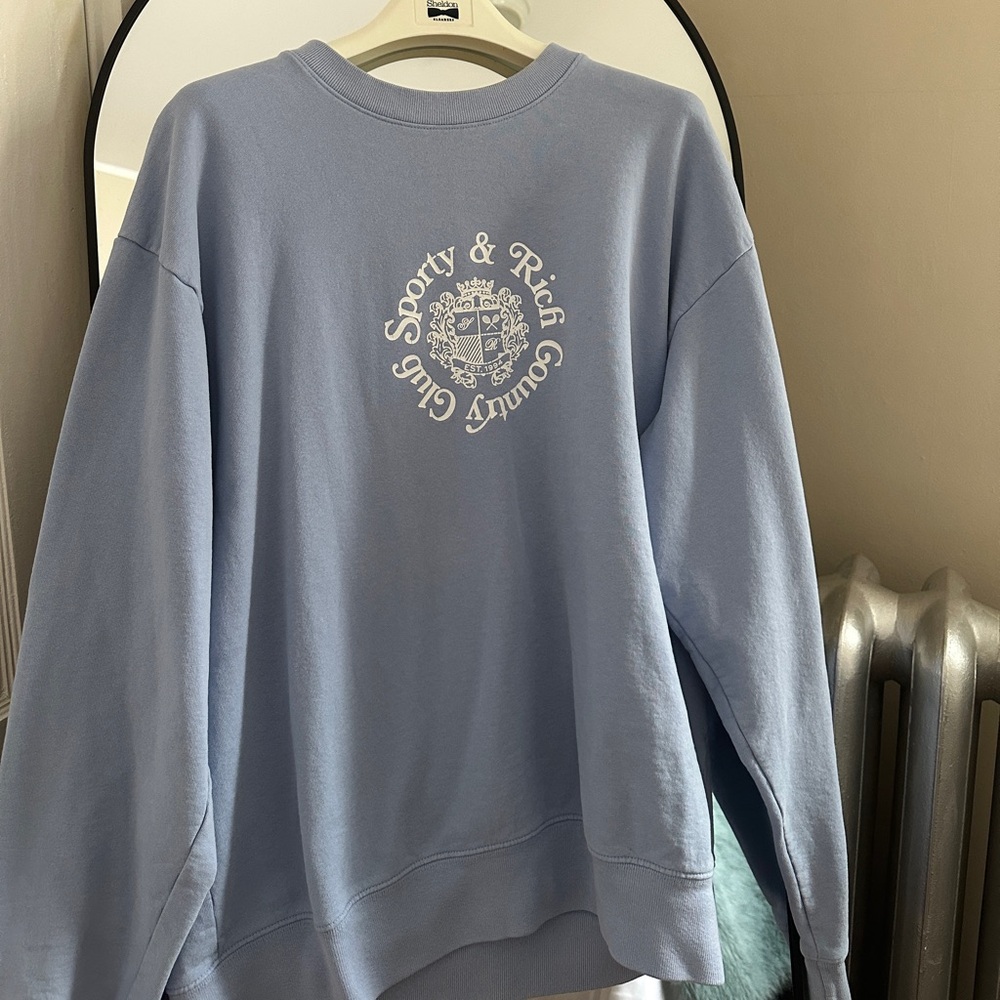 Sporty and Rich Light Blue Women’s Crewneck Sweater